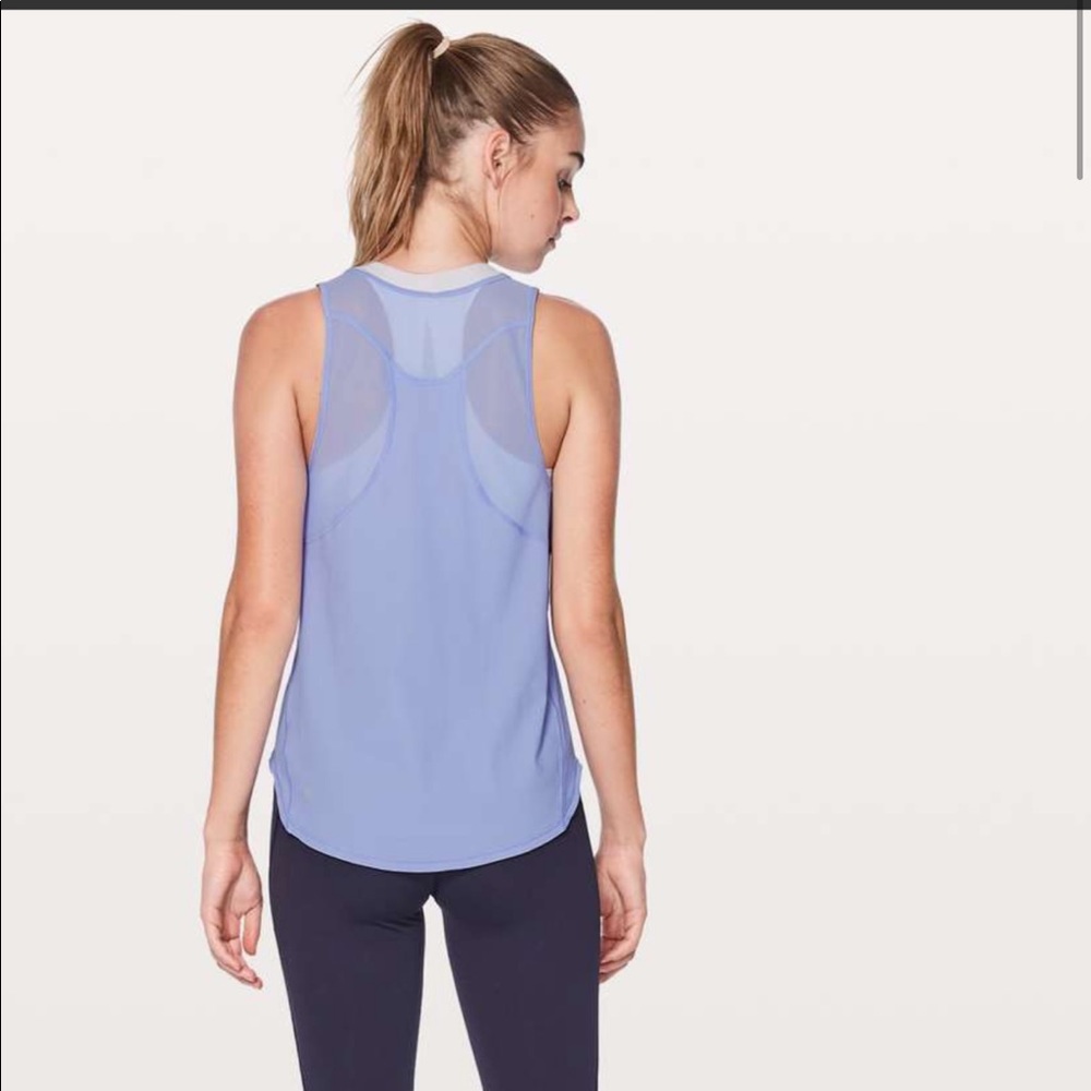 Lululemon Sculpt Tank II (Mesh) Hydrangea Blue